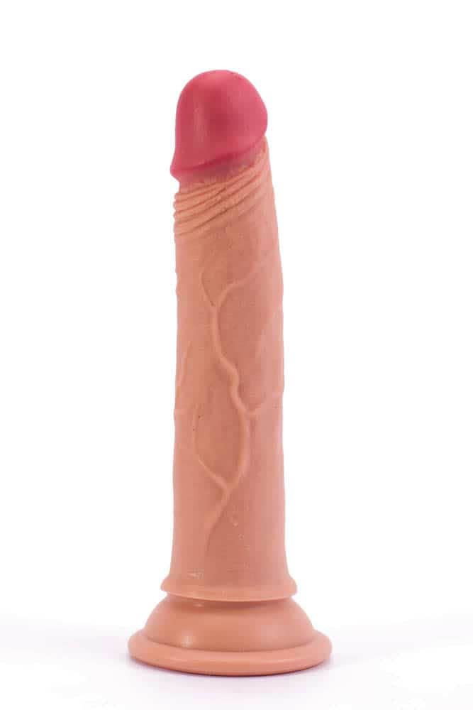 Dildo silikonowe z przyssawk¹ Dual Layered Liquid 18 cm Lovetoy — zdjęcie 2