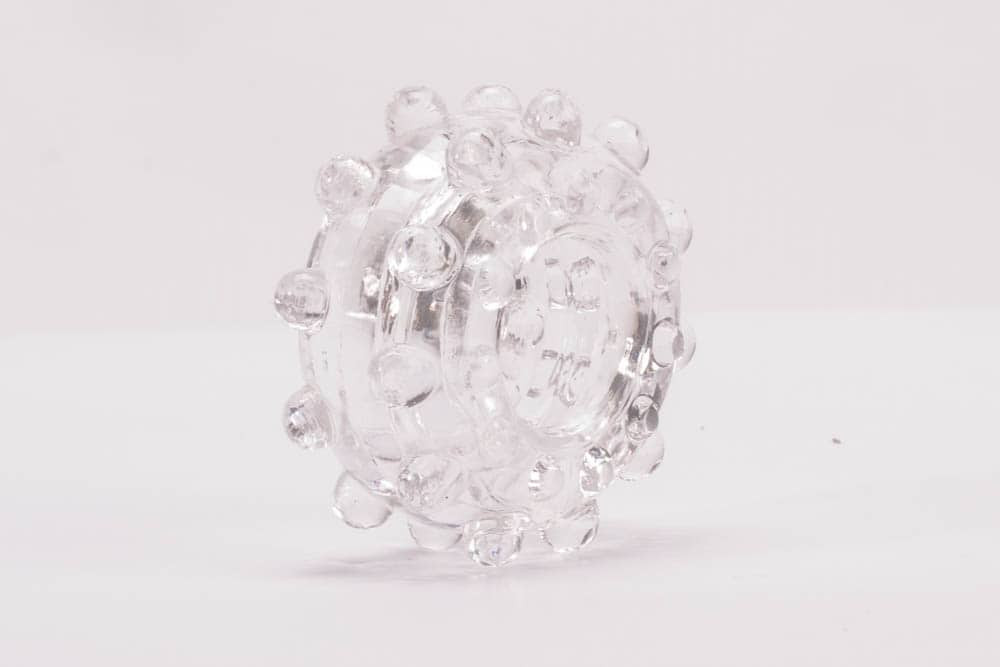 Piercieñ na penisa Lovetoy Power Plus przezroczysty r. 1,6cm — zdjęcie 2