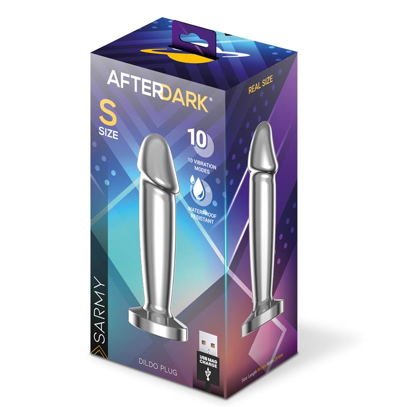 AFTERDARK - Sarmy Anal Plug with Vibration Magnetic USB Size S — zdjęcie 3