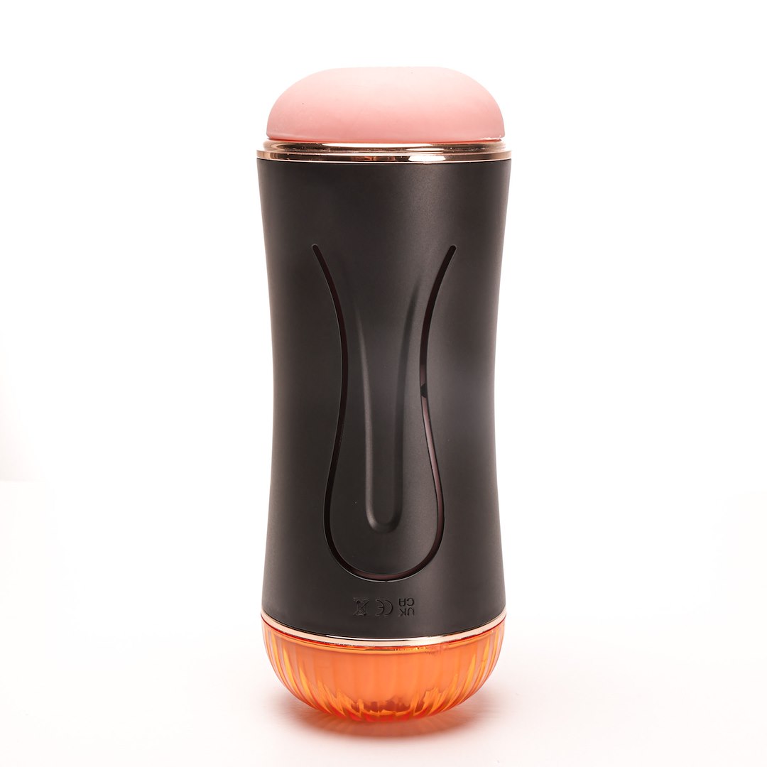 Velvet Touch - Masturbator Z Wibracj¹ Dwustronny Wagina Anus  Cyberskóra £adowany Usb Czarny — zdjęcie 2