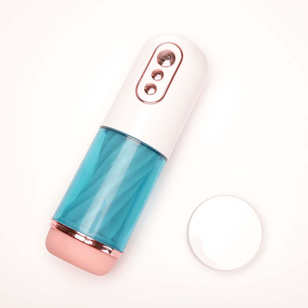 Velvet Touch - Masturbator Z Wibracj¹ Ssaniem Cyberskóra £adowany Usb Bia³y — zdjęcie 2