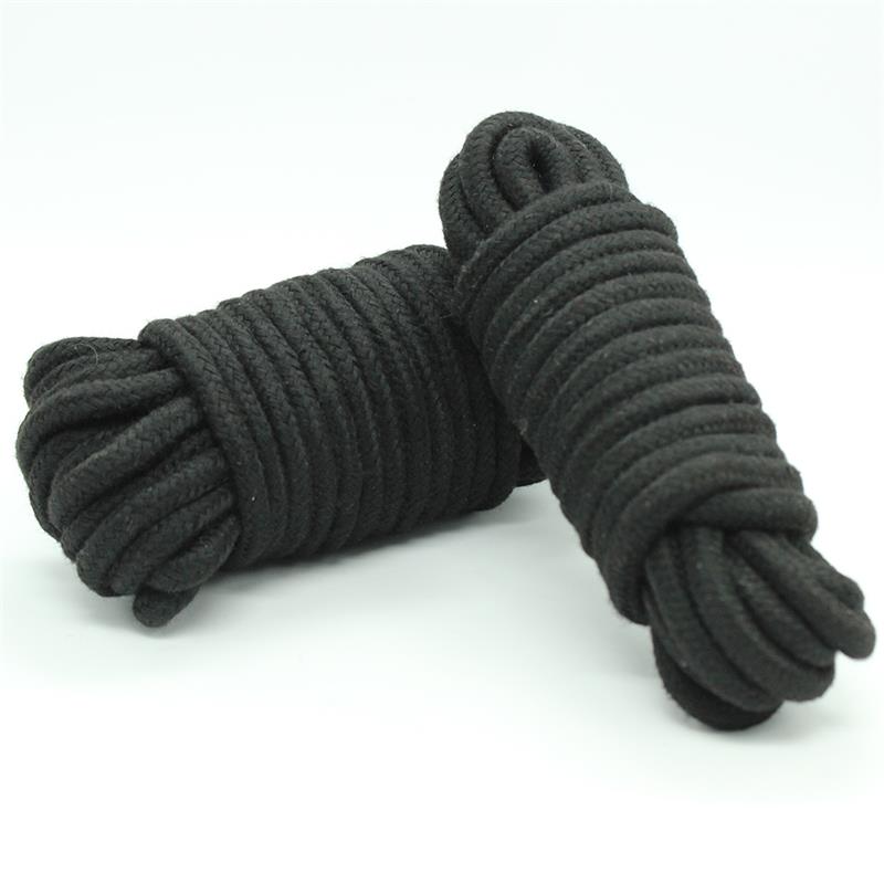 LATETOBED BDSM LINE - Bondage Cotton Rope 5 Meter Black — zdjęcie 2