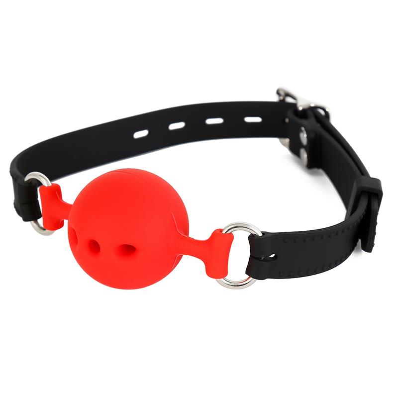 LATETOBED BDSM LINE - Silicone Breathable Ball Gag S - 4 cm — zdjęcie 2