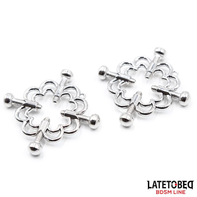 LATETOBED BDSM LINE - Metal Nipple Clamps Adjustable — zdjęcie 2