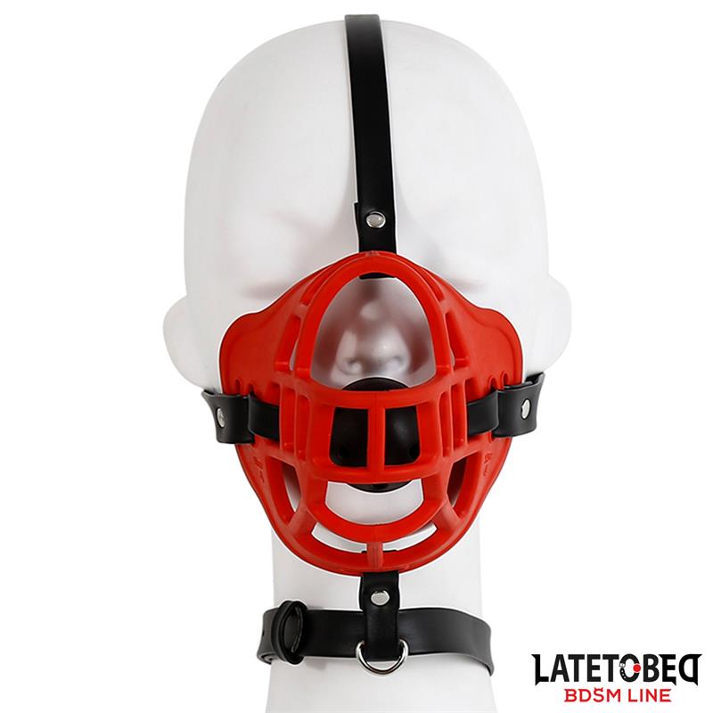 LATETOBED BDSM LINE - Muzzle with Breathable Gag Ball — zdjęcie 2