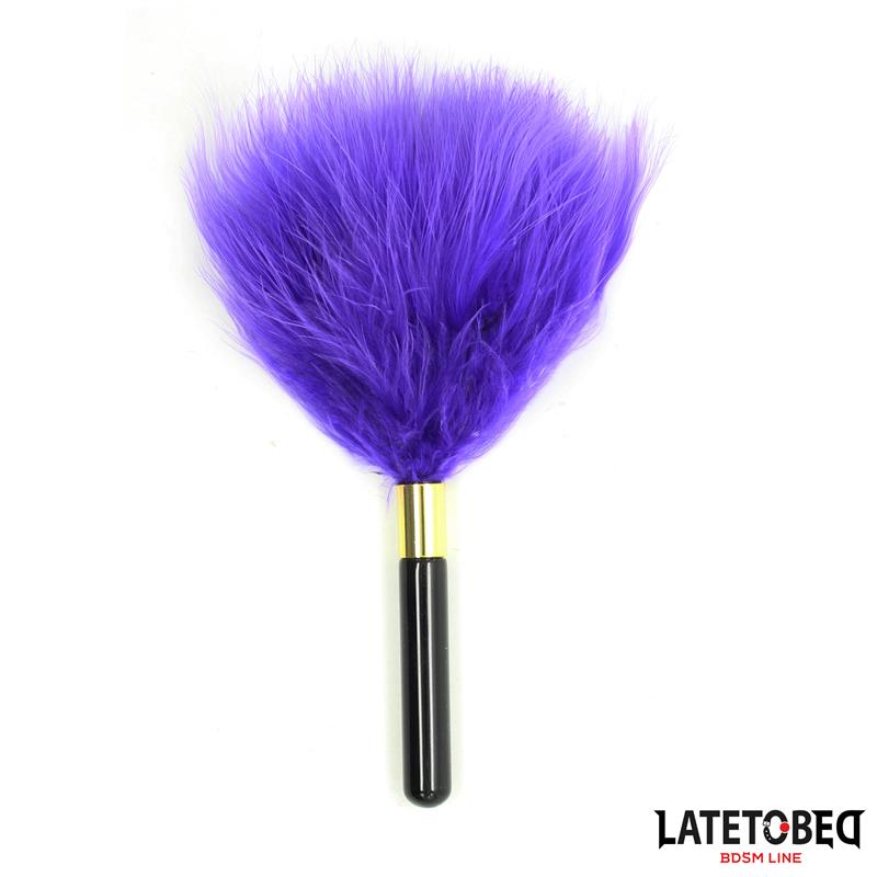 LATETOBED BDSM LINE - Feather Tickler Mini Purple 18cm — zdjęcie 2