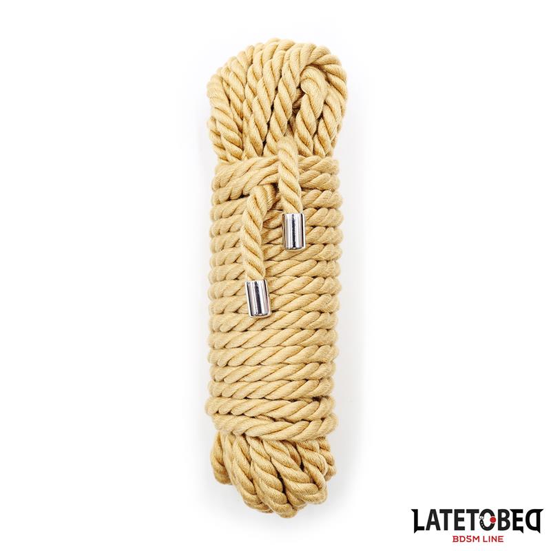 LATETOBED BDSM LINE - Bondage Rope with Metal Details  10m — zdjęcie 2