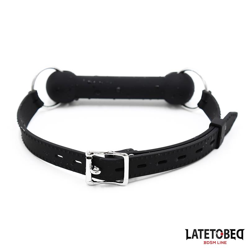 LATETOBED BDSM LINE - Silicone Bone Gag Adjustable — zdjęcie 2