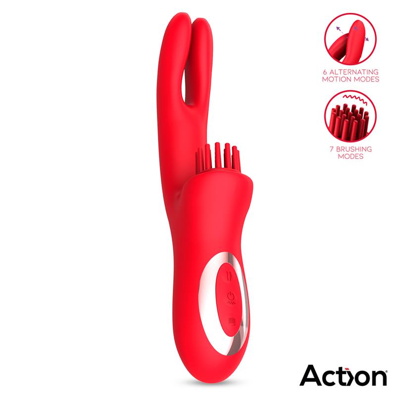 ACTION - Bilma Vibe with Brushing Clit Stimulator and Alternating Function — zdjęcie 2