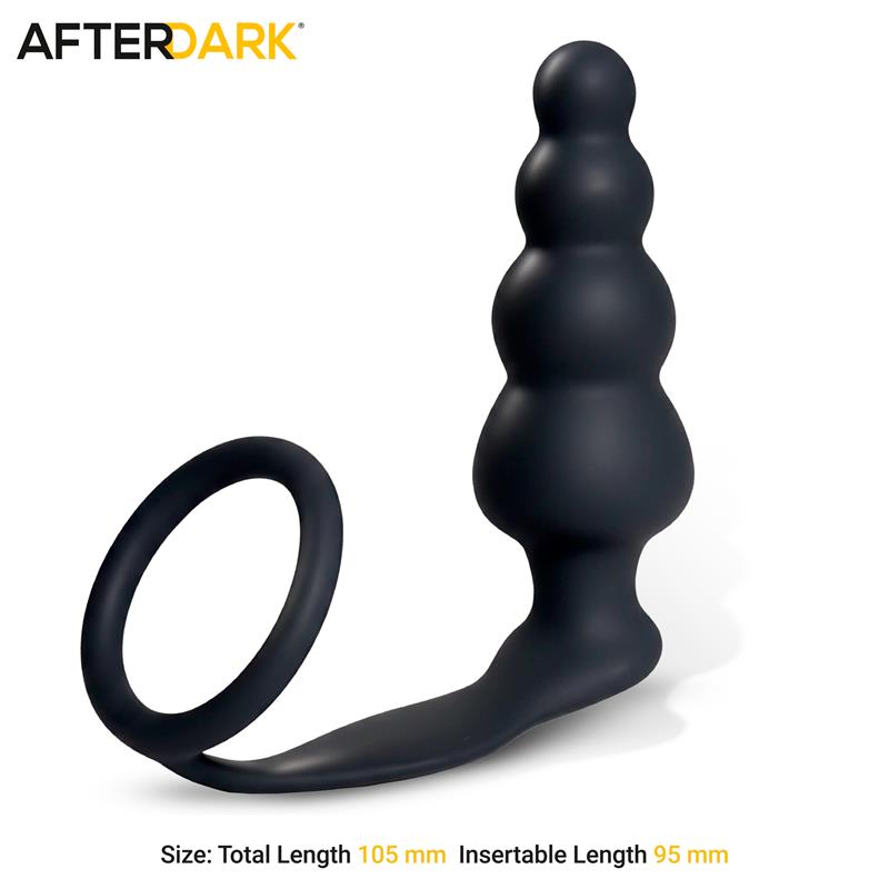 AFTERDARK - Timko Anal Plug with Silicone Ring — zdjęcie 2