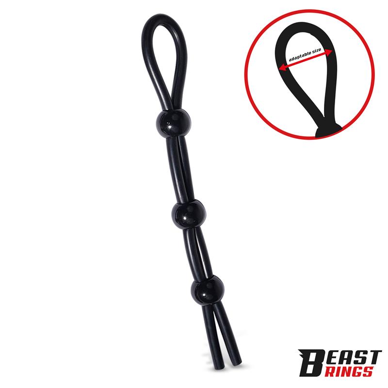 BEAST RINGS - Lasso Adjustable Silicone Cock Ring — zdjęcie 2