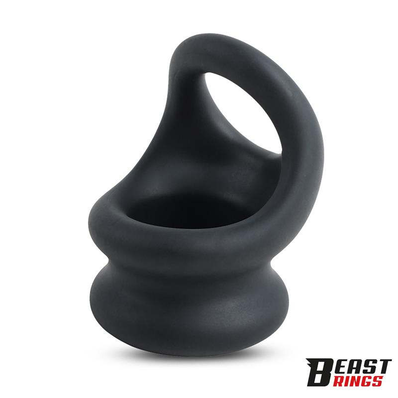 BEAST RINGS - Double Penis Ring Liquid Silicone 27/30 mm — zdjęcie 2