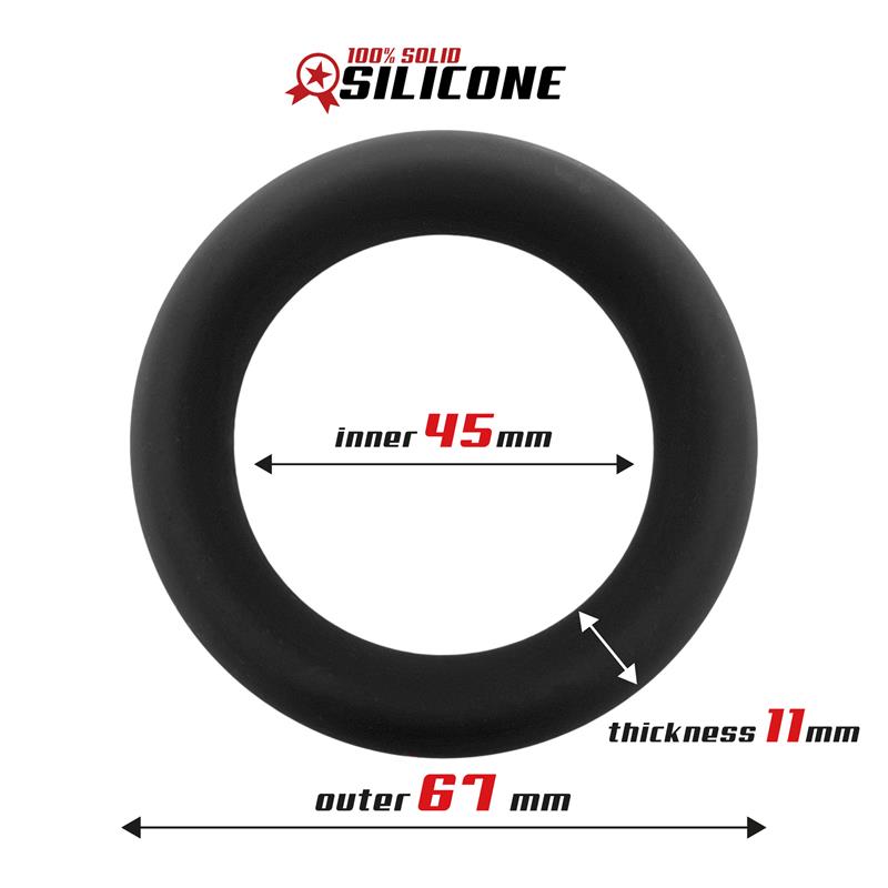 BEAST RINGS - Solid Silicone Cock Ring 4.5 cm — zdjęcie 2