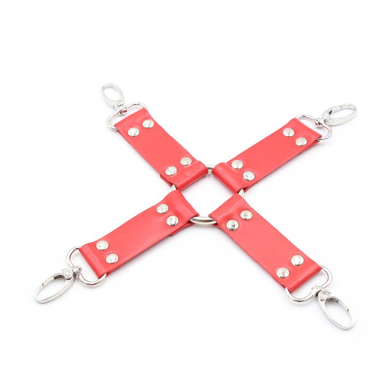 INTOYOU BDSM LINE - Bondage Set 10 Pieces Red — zdjęcie 4