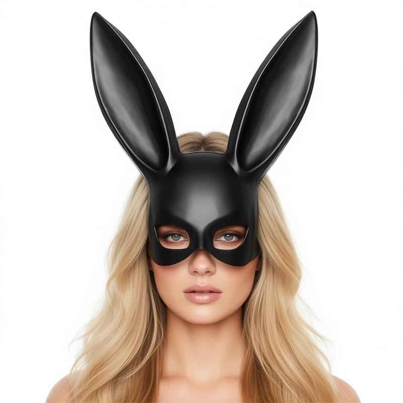 INTOYOU BDSM LINE - Allicia Bunny Mask Black — zdjęcie 2