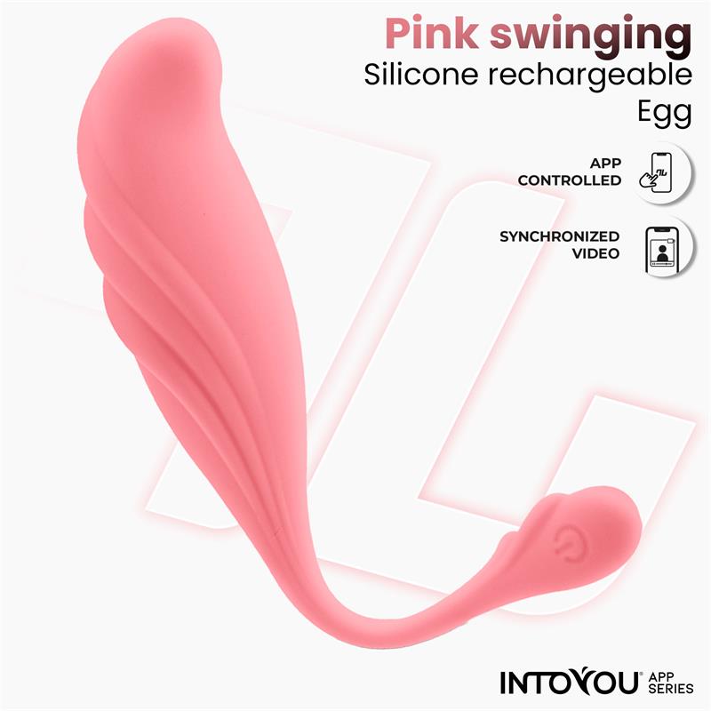 INTOYOU APP SERIES - Vibrating Egg with Waving and APP USB — zdjęcie 2