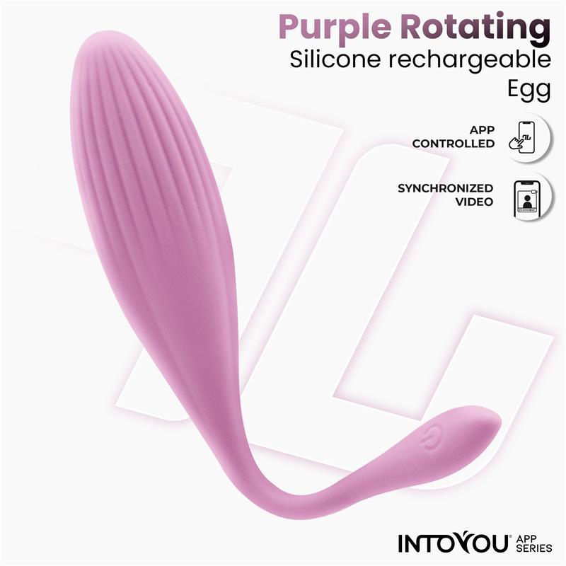 INTOYOU APP SERIES - Vibrating Egg with Rotating Beads and APP USB — zdjęcie 2