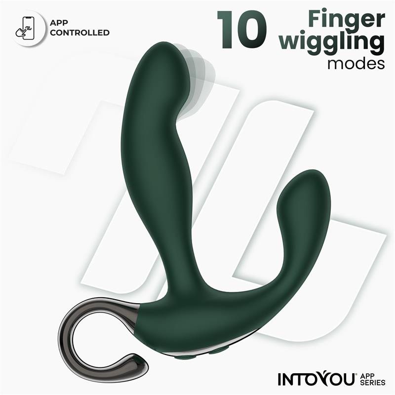 INTOYOU APP SERIES - Greeny Prostate Massager with Finger Wiggling and App — zdjęcie 2