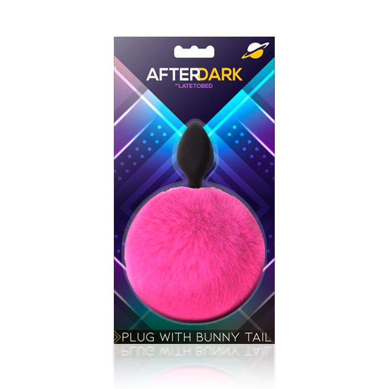 AFTERDARK - Butt Plug with Pompon Pink Size S — zdjęcie 2