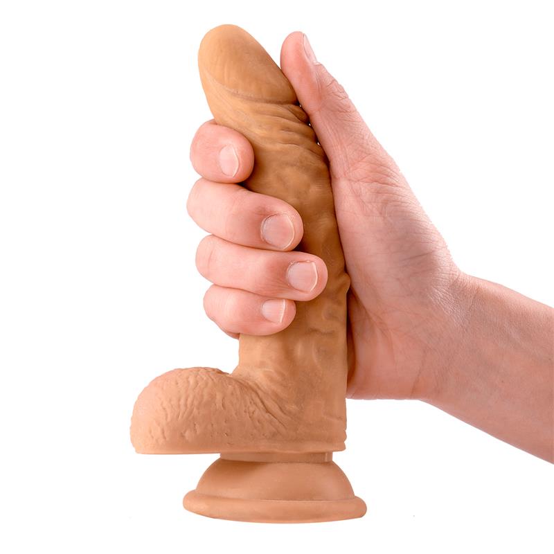 MAX & CO - Sam Realistic Dildo with Testicles 7.1 Flesh — zdjęcie 2