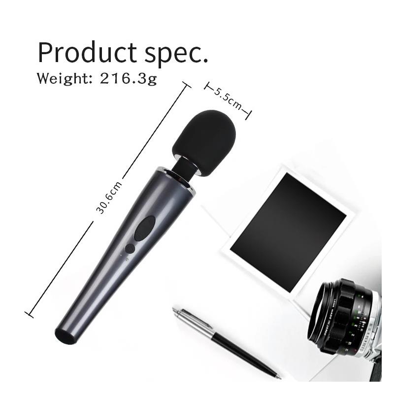 TARDENOCHE - Wand Massager Relyme USB Silicone Black — zdjęcie 4