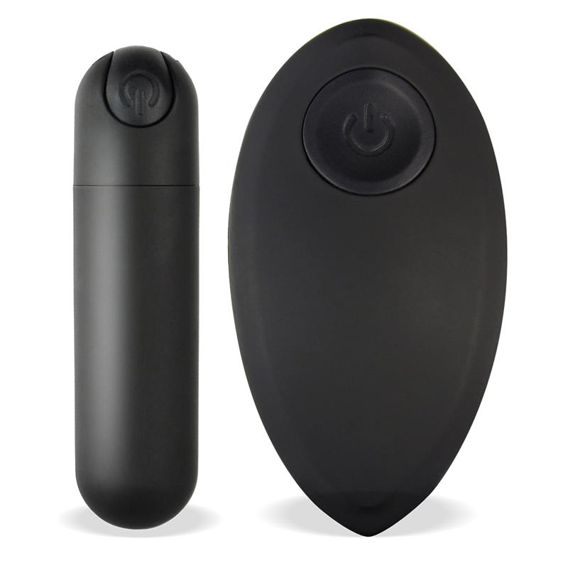 TARDENOCHE - Buller Vibrating Bullet Remote Control USB Silicone Black — zdjęcie 2