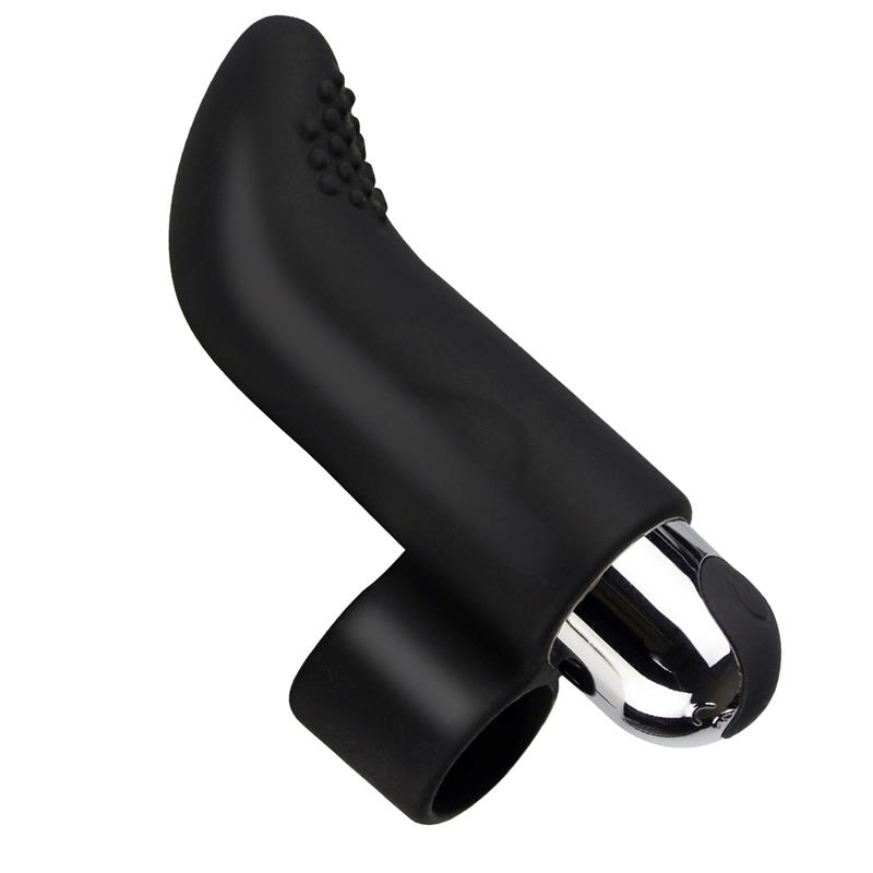 TARDENOCHE - Fivib Finger Vibrating Stimulator USB Silicone Black — zdjęcie 2