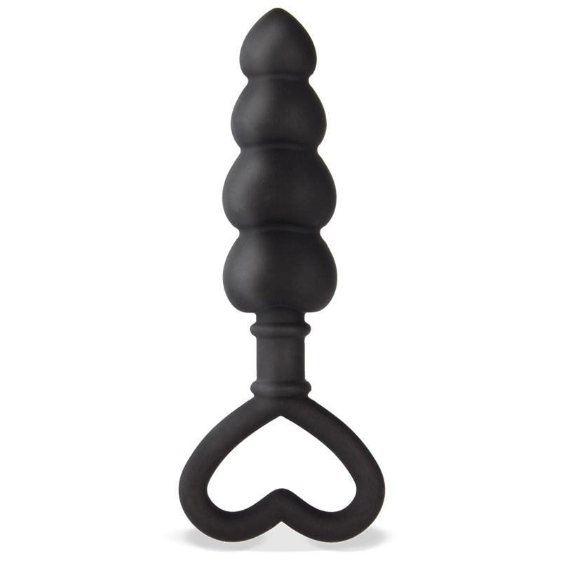 TARDENOCHE - Cuore Anal Plug Silicone Black — zdjęcie 2