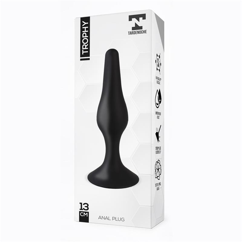 TARDENOCHE - Trophy Anal Plug 13 cm Silicone Black — zdjęcie 2