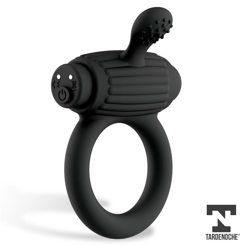 TARDENOCHE - Dully Vibrating Penis Ring Silicone Magnetic USB — zdjęcie 2