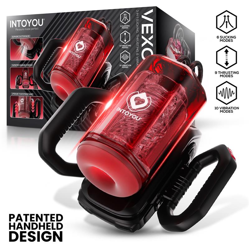 None - Vexor 3 in 1 Sucking & Thrusting Male Vibrator Cl8 — zdjęcie 2