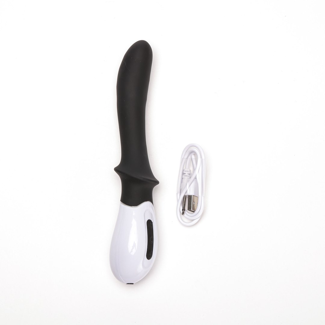 Velvet Touch - Wibrator Silikonowy Stymulacja Punktu G £adowany Usb Czarny — zdjęcie 3