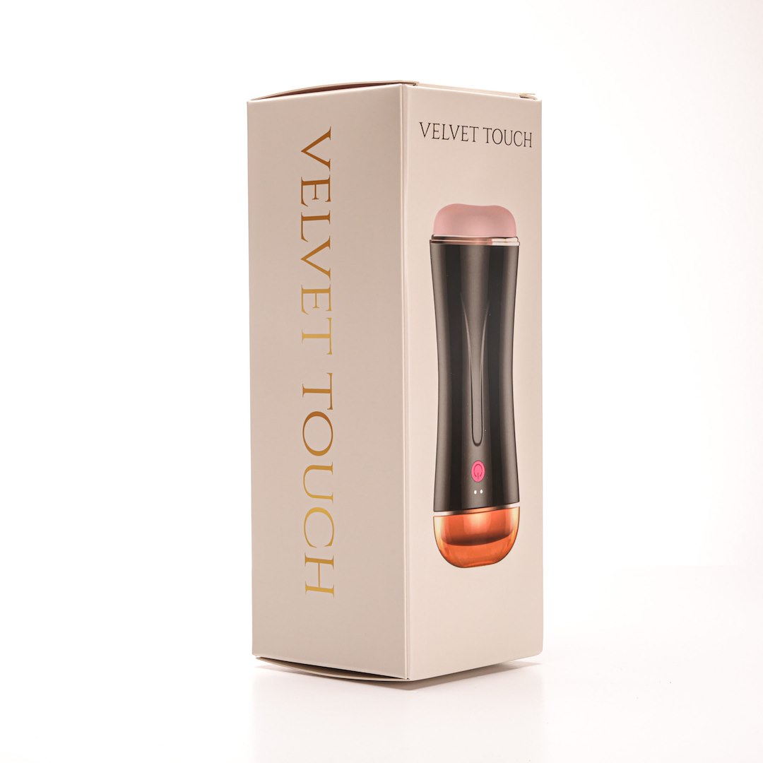Velvet Touch - Masturbator Z Wibracj¹ Dwustronny Wagina Anus  Cyberskóra £adowany Usb Czarny — zdjęcie 3
