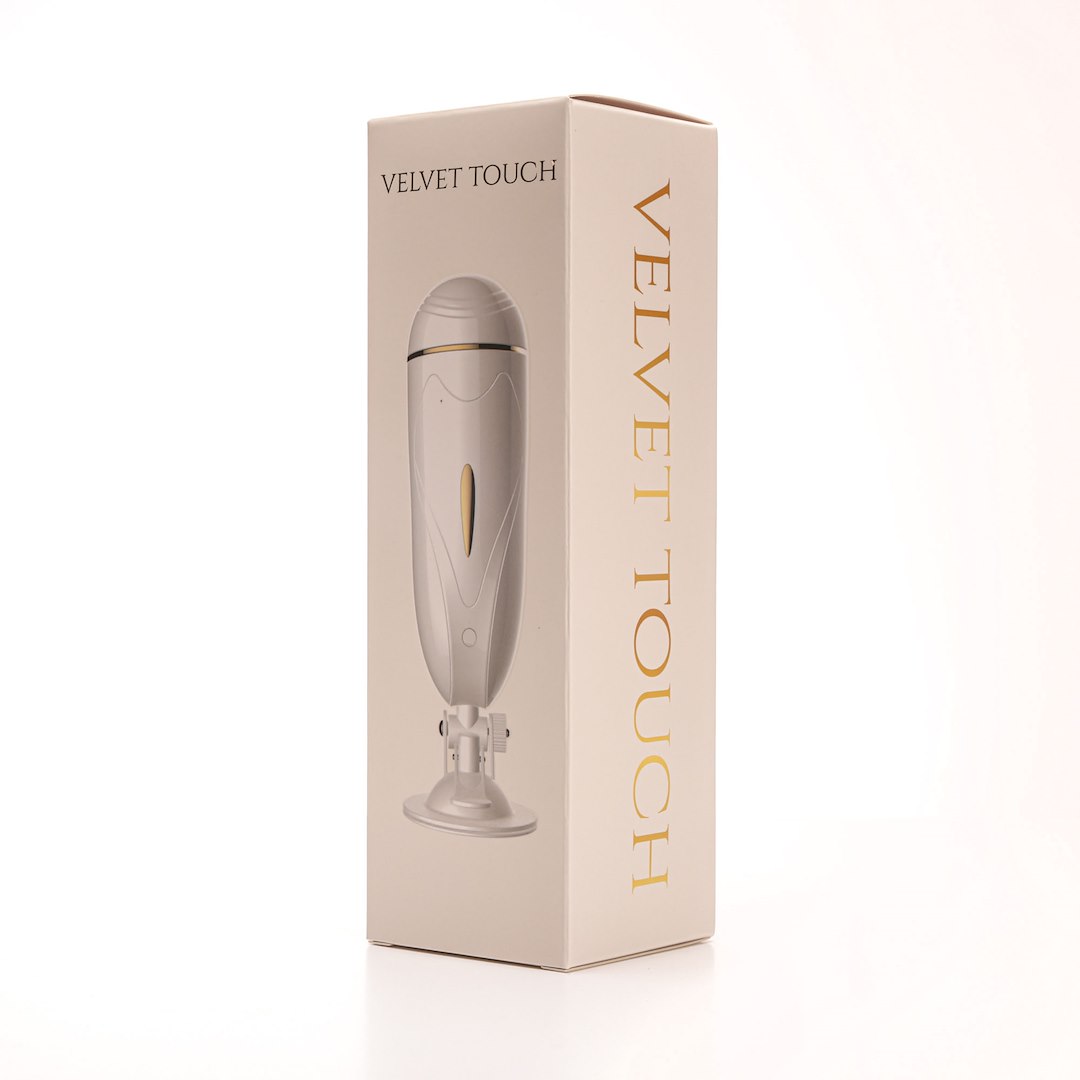 Velvet Touch - Masturbator Z Wibracj¹ Wagina  Cyberskóra £adowany Usb Bia³y