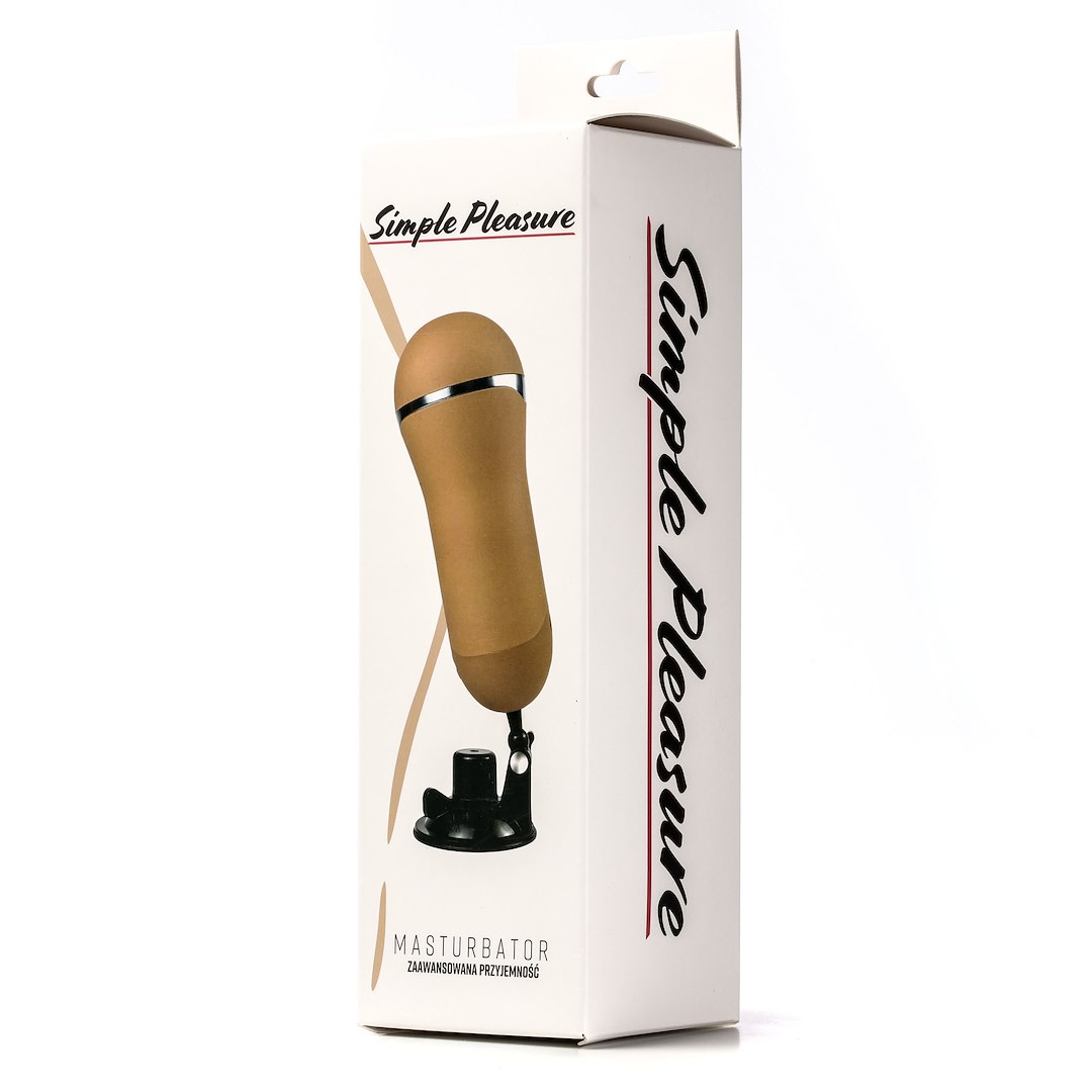 Simple Pleasure - Masturbator Z Wibracj¹ Wagina  Cyberskóra £adowany Usb Z³oty