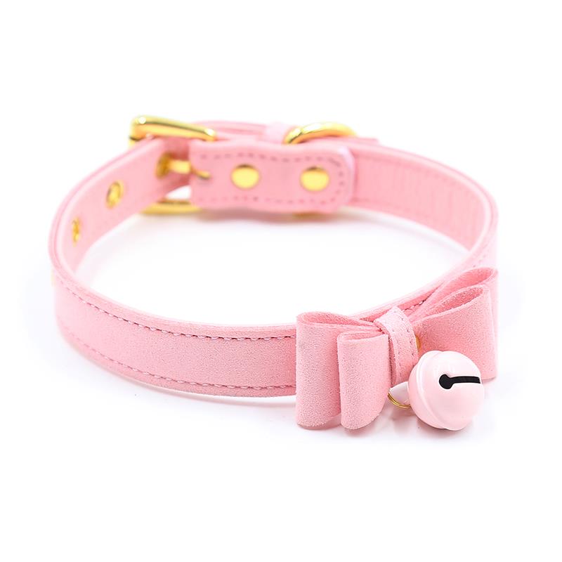 LATETOBED BDSM LINE - Golden Kitty Cat Collar with Bell — zdjęcie 3