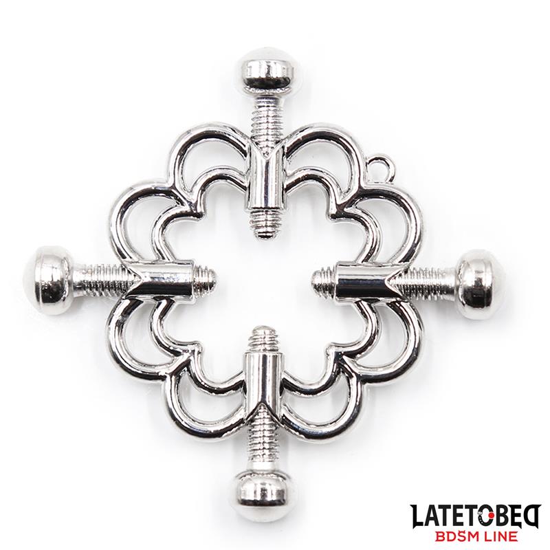 LATETOBED BDSM LINE - Metal Nipple Clamps Adjustable — zdjęcie 3
