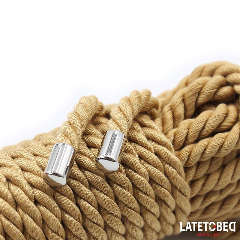 LATETOBED BDSM LINE - Bondage Rope with Metal Details  10m — zdjęcie 3