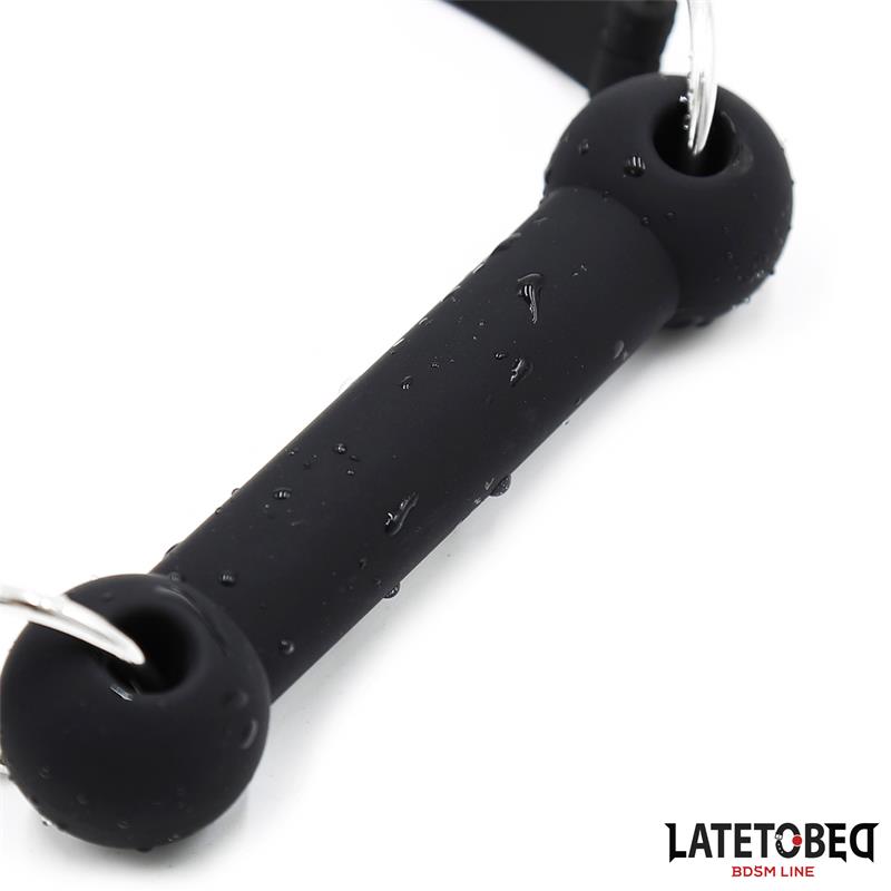 LATETOBED BDSM LINE - Silicone Bone Gag Adjustable — zdjęcie 3