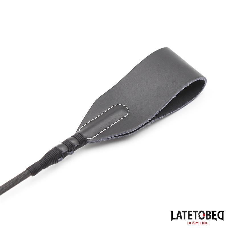 LATETOBED BDSM LINE - Classic Whip Black 60cm — zdjęcie 3