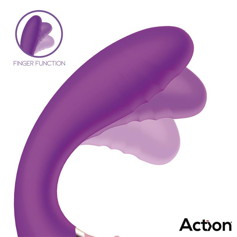 ACTION - Two Lovers 3 in 1 Finger and Airflow Vibrator — zdjęcie 3