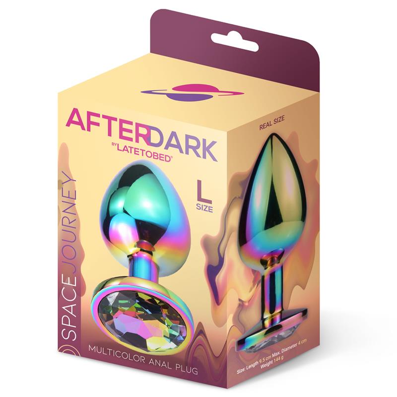 AFTERDARK - Space Journey Multicolor Butt Plug Jewel Size L — zdjęcie 3