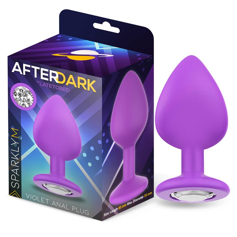 AFTERDARK - Sparkly Butt Plug Size M Violet