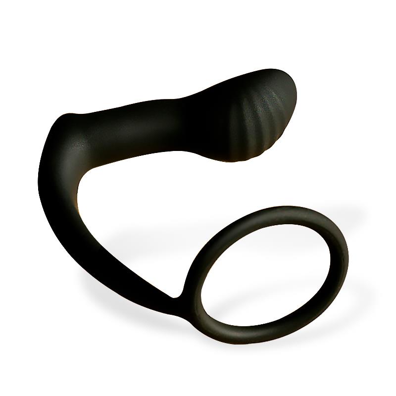 AFTERDARK - Carnelian Vibrating Anal Plug with Penis Ring — zdjęcie 3