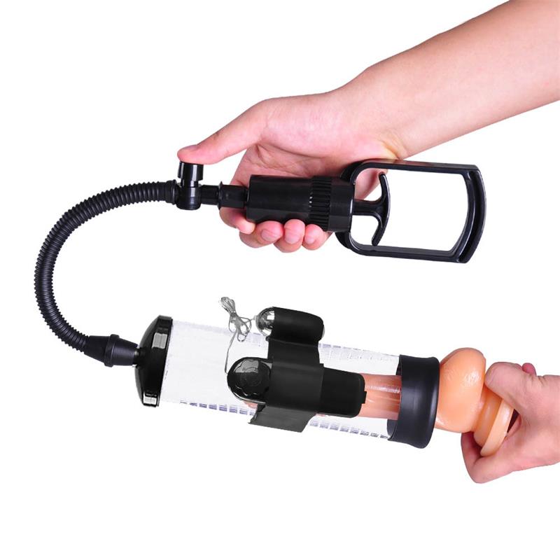 BOOST PUMPS - Manual Penis Pump with Vibration Attachment PSX06 — zdjęcie 3