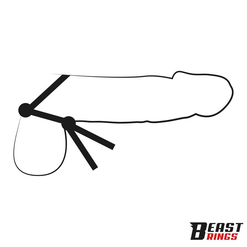 BEAST RINGS - Lasso Adjustable Silicone Cock Ring — zdjęcie 3