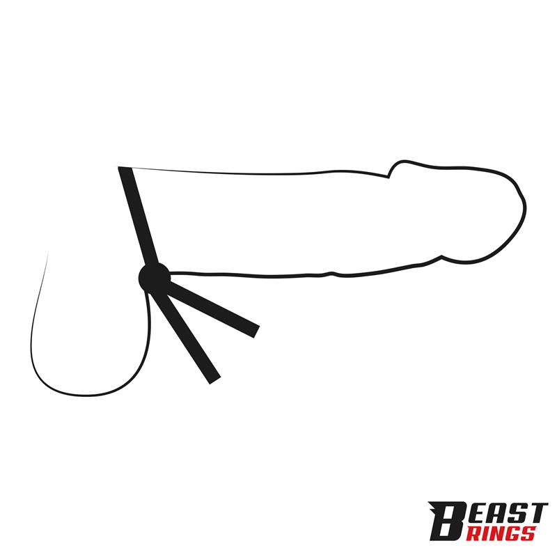 BEAST RINGS - Lasso Adjustable Silicone Cock Ring — zdjęcie 3