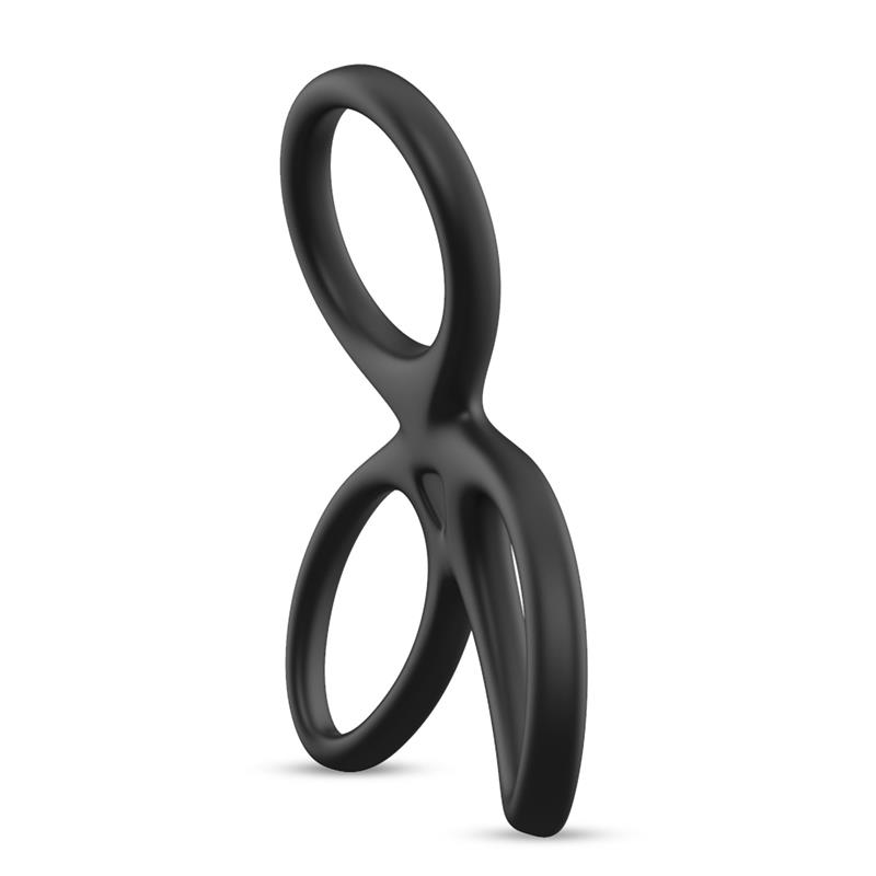 BEAST RINGS - Triple Penis and Testicles Ring Liquid Silicone — zdjęcie 4