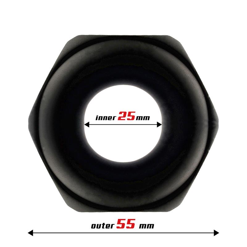 BEAST RINGS - Penis Ring Nut Liquid Silicone 25 mm — zdjęcie 3