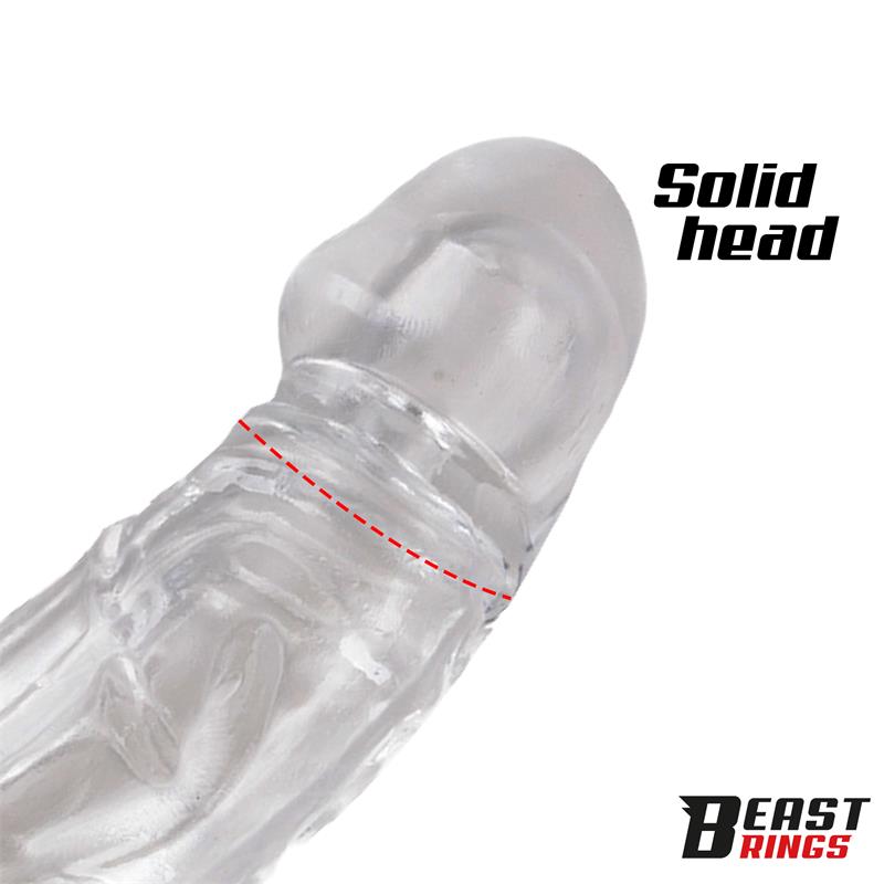 BEAST RINGS - Penis Sleeve 23 cm — zdjęcie 3